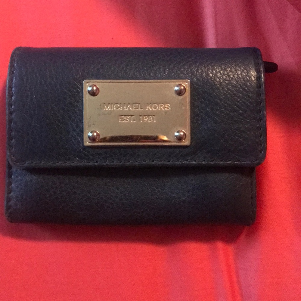 Blue Michael Kors wallet